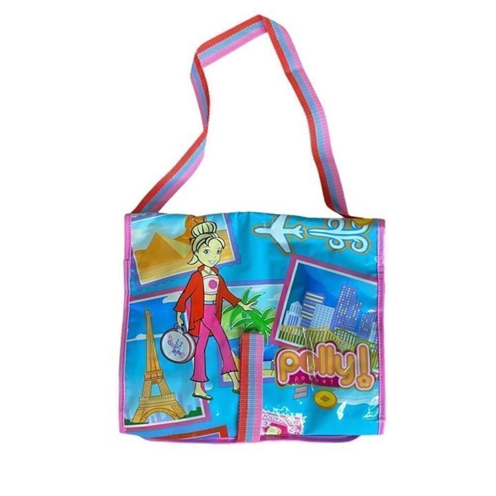 Vintage Polly Pocket Travel Orgainzer w/ Pockets Foldable Pouch